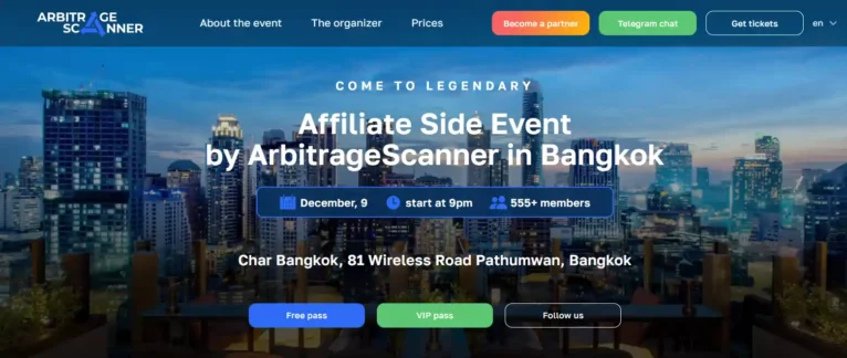 Arbitrage Scanner Bangkok 2023